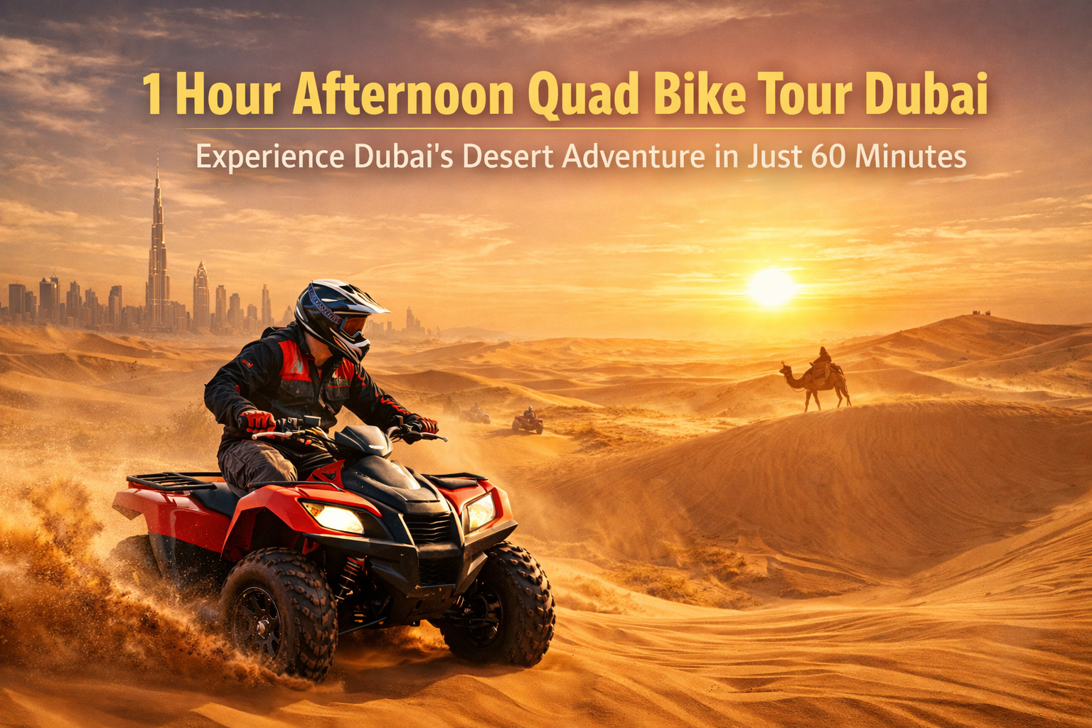1 Hour Afternoon Quad Bike Tour Dubai