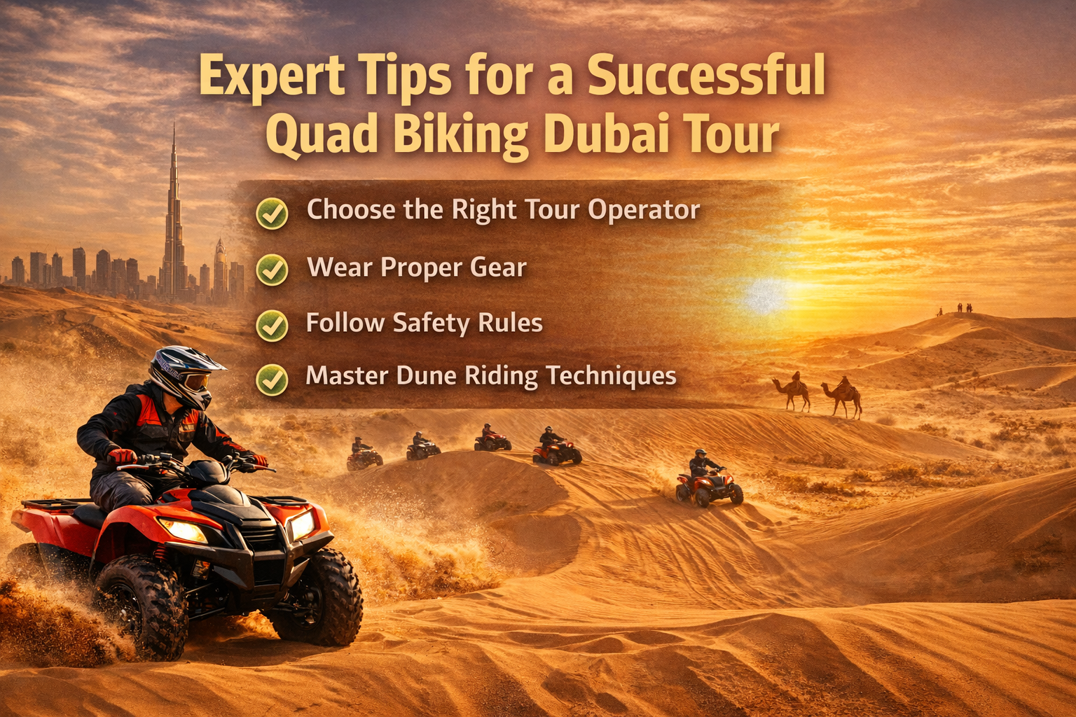 Expert Tips for a Successful Quad Biking Dubai Tour