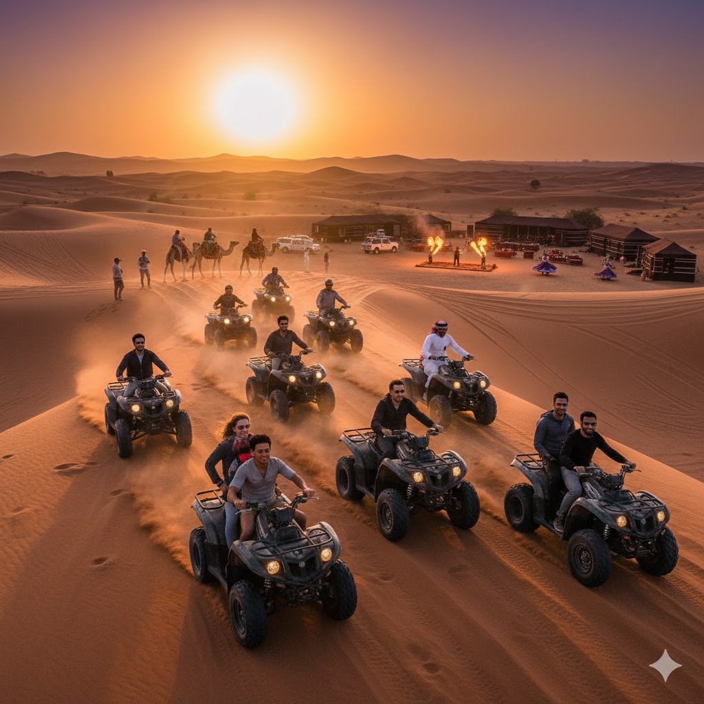 Explore Dubai's Sand Dunes by Quad Bike