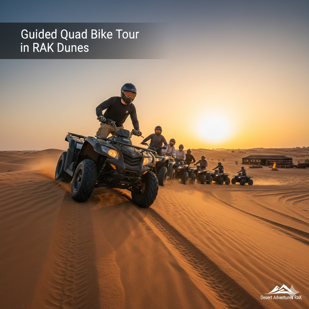 Guided Quad Bike Tour in RAK Dunes